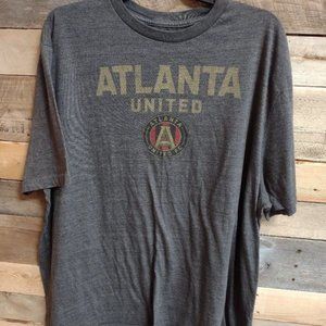 Atlanta United FC MLS Soccer Gray Men's Short Sleeve Shirt Extra Large (XL)